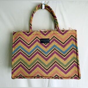 Soreno Multicolor Chevron Women's Bag/Tote